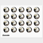Eagles Stare Ronde Sticker (Vel)
