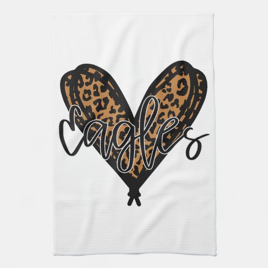 Eagles Teacher Student School Sports Fan Team Spir Theedoek (Verticaal)