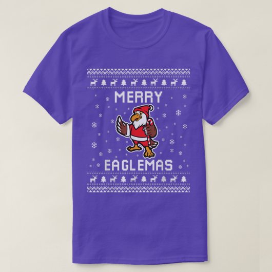 Eagles Ugly KerstSweater Eagles Lover Holiday T-shirt (Design voorkant)