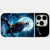 Eagle's verlichte maanverlichte horloge Case-Mate iPhone case (Achterkant (horizontaal))