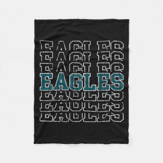 Eagles Vintage Gift for Men Women Boys Girls Kids Fleece Deken