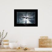 Eagle's Vision Misty Forest Wildlife Fantasy Art Poster (Keuken)