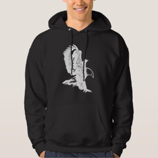 Eagles Vliegende Vogel Inspirerend Design Hoodie