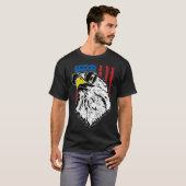 Eagles vliegende zonnebril en Amerikaanse vlag T-shirt (Voorkant volledig)