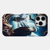 Eagle's Watch Over Het Zee iPhone Hoesje (Achterkant horizontaal)