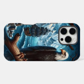Eagle's Watch Over Schip iPhone Hoesje (Achterkant horizontaal)