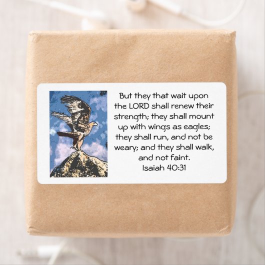 Eagles Wings - Isaiah 40:31 Etiket (Insitu)