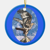 Eagles Wings - Isaiah 40:31 Keramisch Ornament (Voorkant)