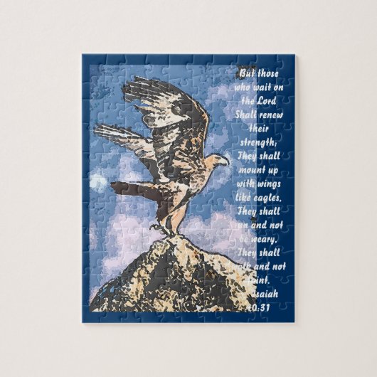 Eagles Wings - Isaiah 40:31 Legpuzzel (Verticaal)