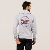 Eagle's Wings Scripture Exodus 19:4 Red/Blue Hoodie (Achterkant volledig)