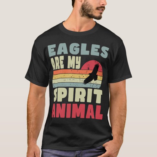 Eagles zijn mijn Spirit Animal T-shirt (Voorkant)
