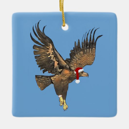 Eaglet E8 Soars High Christmas Ornament color (Voorkant)