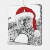 Eaglet E9 en Eggbert Kerstversiering Keramisch Ornament (Links)