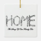 Eaglet E9 en Eggbert Kerstversiering Keramisch Ornament (Achterkant)