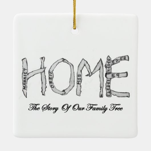 Eaglet E9 en Eggbert Kerstversiering Keramisch Ornament (Achterkant)