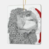 Eaglet E9 zegt: Wie is dat? kerstversiering Keramisch Ornament (Links)