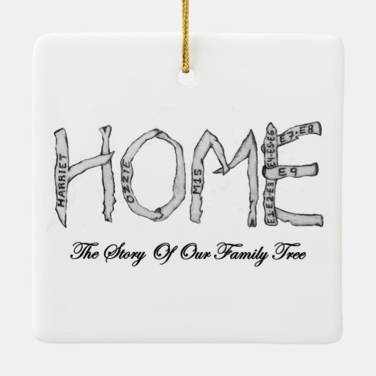 Eaglet E9 zegt: Wie is dat? kerstversiering Keramisch Ornament (Achterkant)