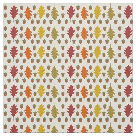 Eak-bladeren en Aak-Herfst herfst gepatterd Stof (Swatch)