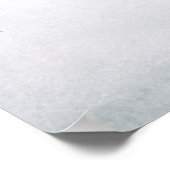 Eak-bladeren in de sneeuwvakantiekaart, afdruk van poster (Hoek)