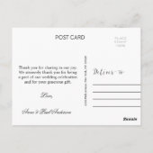 Eak-boom met deers Hartelijk dank Briefkaart (Achterkant)