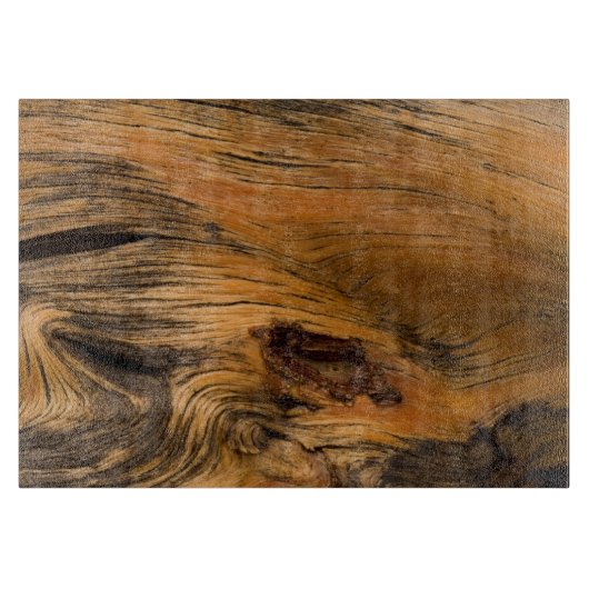 Eak Hout Decoratief Glazen snijvlak Snijplank (Voorkant)