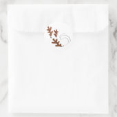 Eak Leaves Ronde Sticker (Tas)