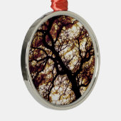 Eak-structuur Metalen Ornament (Rechts)