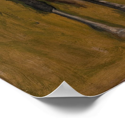 Eakins - cowboy in de badlands poster (Hoek)