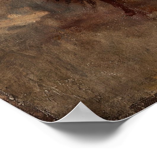 Eakins - schets van een cowboy op het werk poster (Hoek)