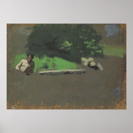 Eakins - Studie voor The Swimming Hole Poster (Voorkant)