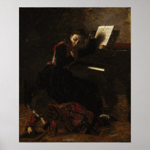 Eakins - Thuisscène Poster