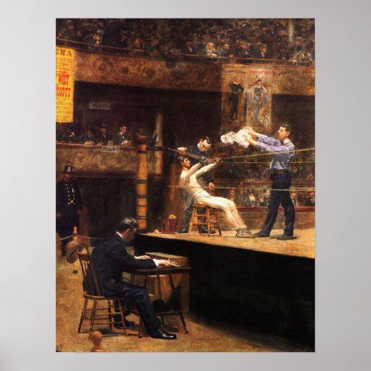 Eakins - Tussen rondes 1899 Poster (Voorkant)