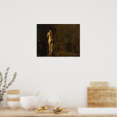 Eakins - William Rush graveert allegorische figuur Poster (Keuken)