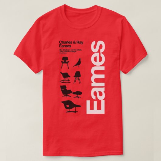 Eames Chairs Collecties T-shirt (Design voorkant)