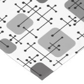 Eames Era Art Crosshairs Grey uit de jaren 1950 Korte Tafelloper (Hoek)