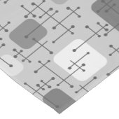 Eames Era Art Crosshairs Grey uit de jaren 1950 Korte Tafelloper (Hoek)