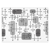 Eames Era Art Crosshairs Grey uit de jaren 1950 Tafelkleed (Voorkant (Horizontaal))