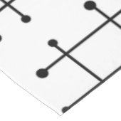 Eames Era Art Crosshairs Grey uit de jaren 1950 Tafelkleed (Gekanteld)