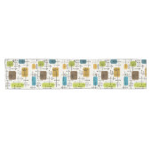 Eames Era Art Crosshairs uit de jaren 1950 Korte Tafelloper (Horizontaal)