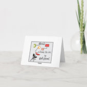 Eames Era Art Style Notecards "Onverbonden bellen Kaart (Achterkant)