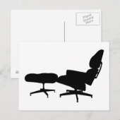 Eames Lounge-stoel & Ottomaans Briefkaart (Voorkant / Achterkant)