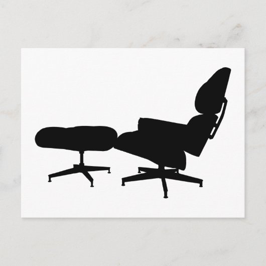 Eames Lounge-stoel & Ottomaans Briefkaart (Voorkant)