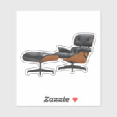 Eames Lounge Stoel Sticker (Vel)