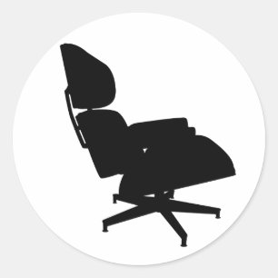Eames Lounge Stoel Sticker