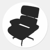 Eames Lounge Stoel Sticker (Voorkant)