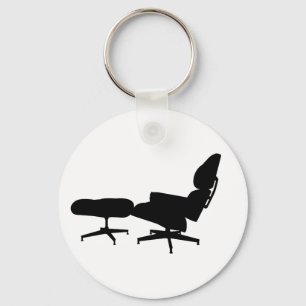 Eames Lounge-voorzitter & Ottomaanse Sleutelhanger