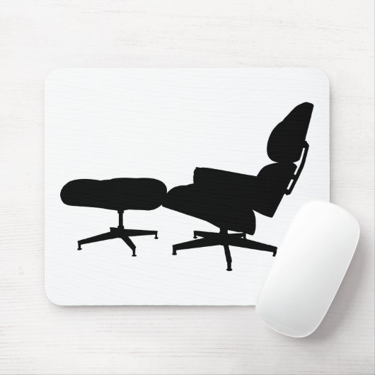 Eames Lounge-voorzitter & Ottoman Muismat (Met muis)