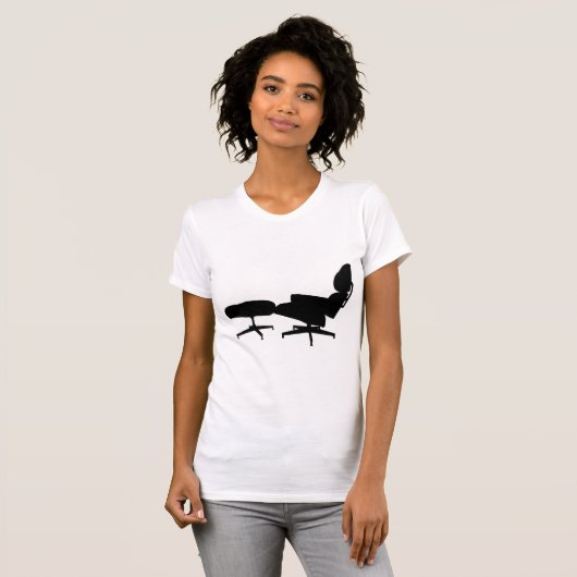 Eames Lounge-voorzitter & Ottoman T-Shirt (Voorkant volledig)