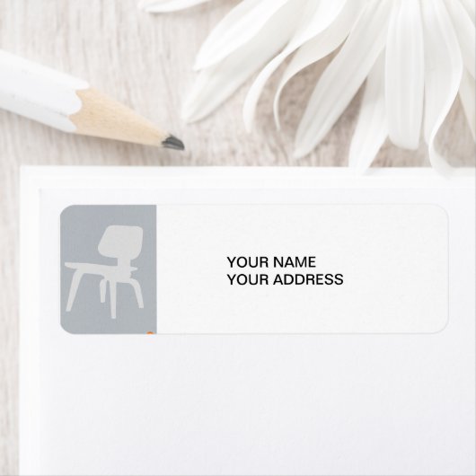 Eames multiplex stoel etiket (Insitu)