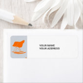 Eames schommelstoel etiket (Insitu)